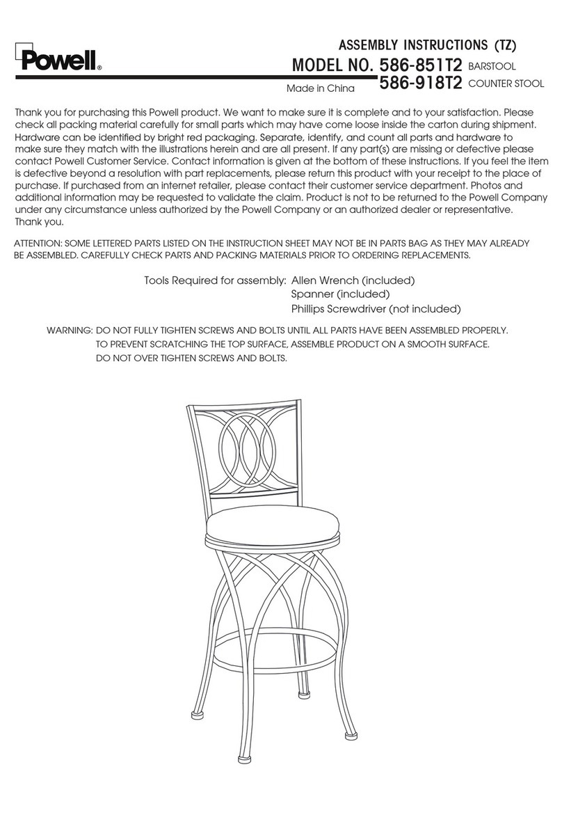 Powell 586-851T2 Assembly instructions