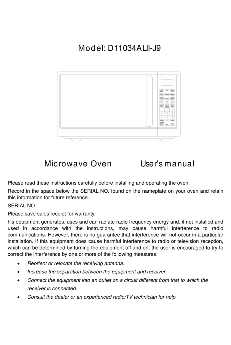 Galanz D11034ALII-J9 user manual