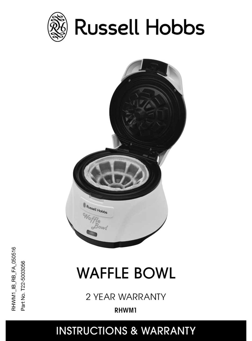 Russell Hobbs RHWM1 Instructions & warranty