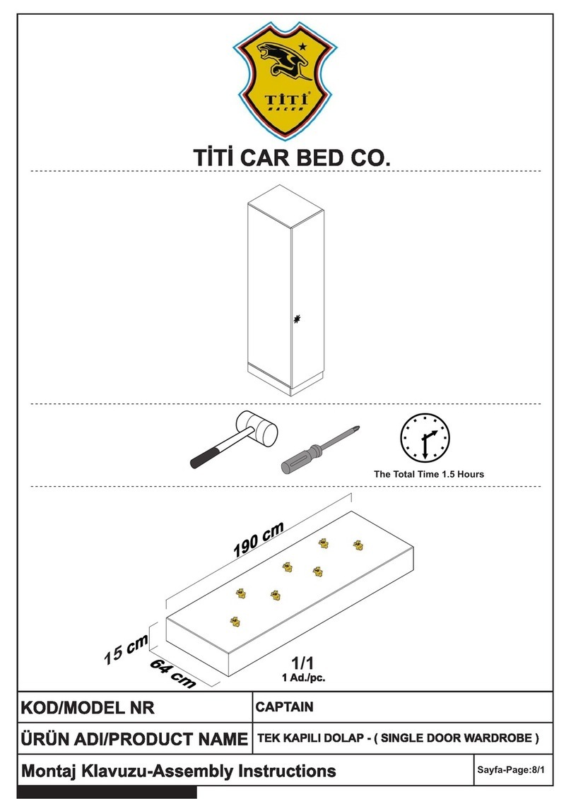 Titi Car Bed CAPTAIN Assembly instructions