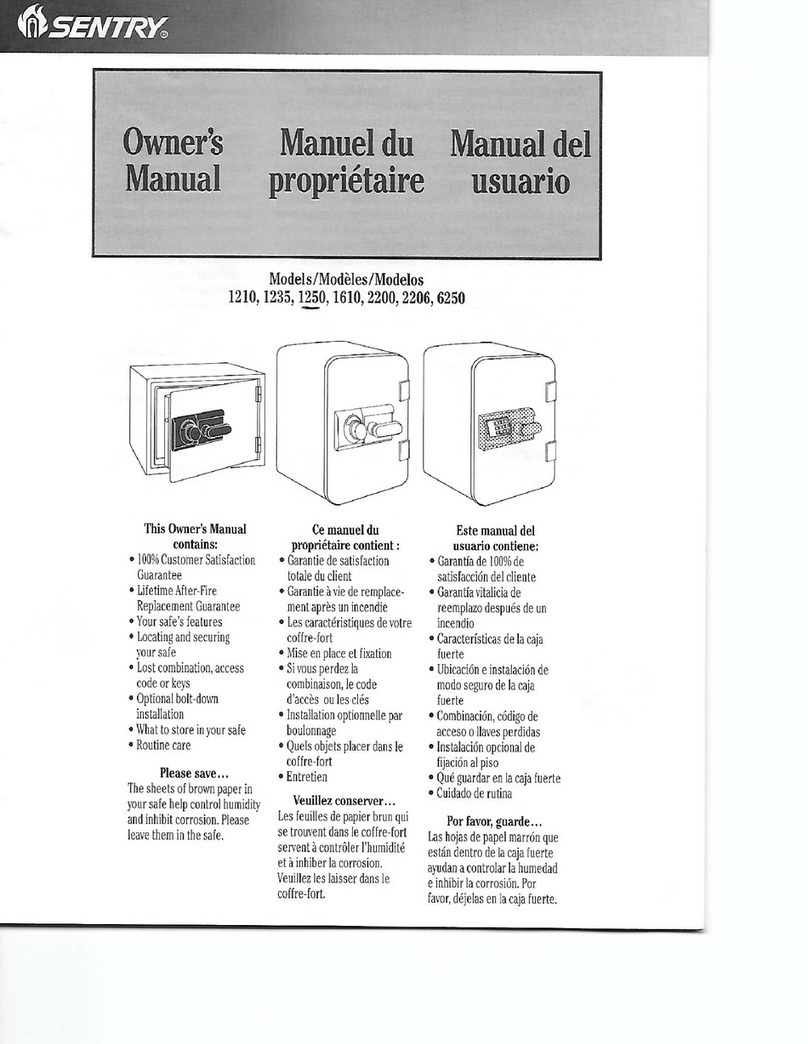 Sentry 1210 owner's manual