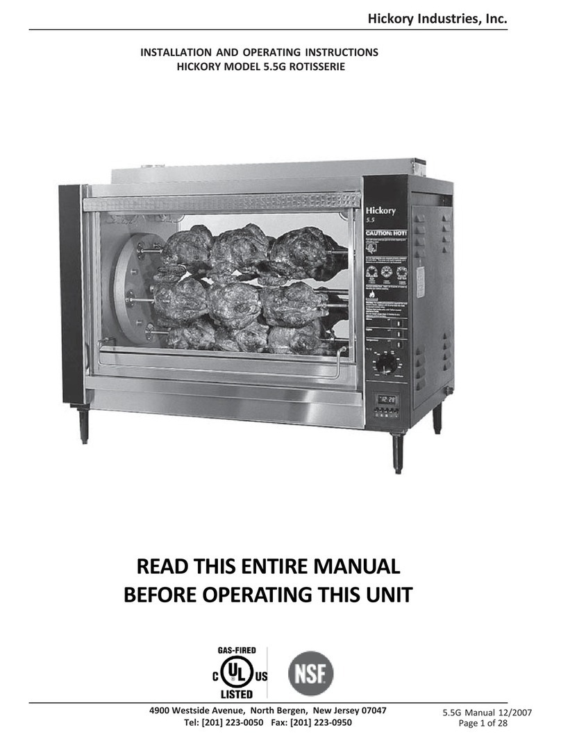 Hickory 5.5G Installation and operating instructions