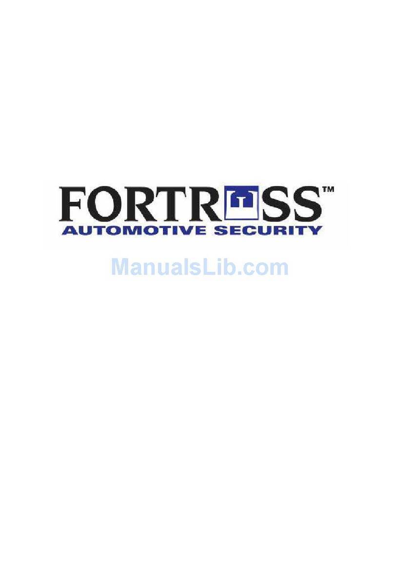 Fortress Automotive Security FS-99 Operation instructions
