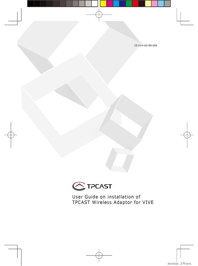 TPCAST VIVE user guide