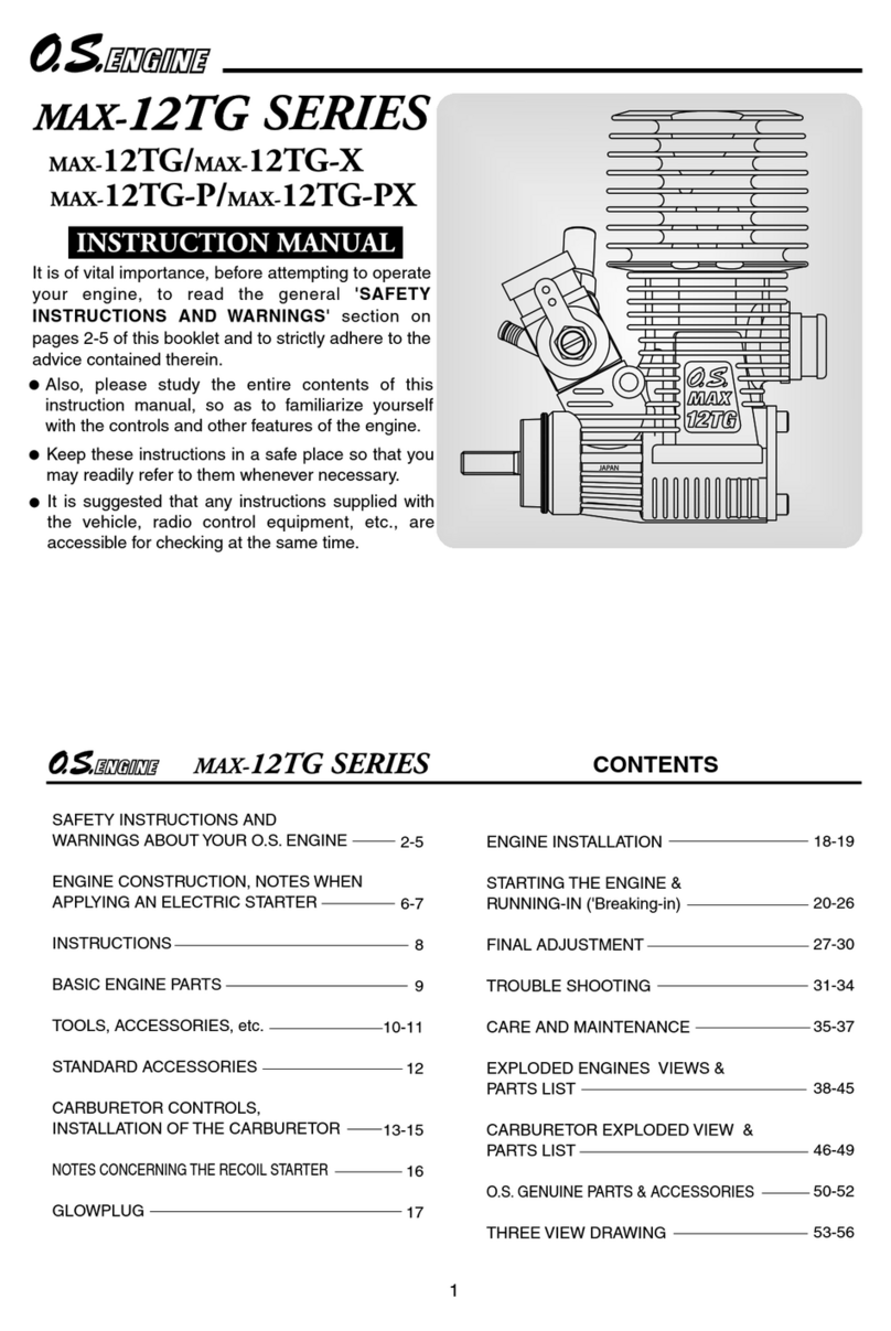 O.S. engine MAX-12TG-P User manual