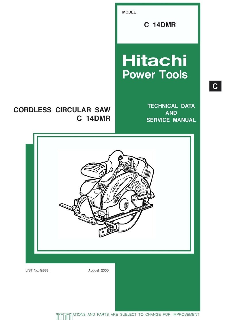 Hitachi C 14DMR Technical data and service manual