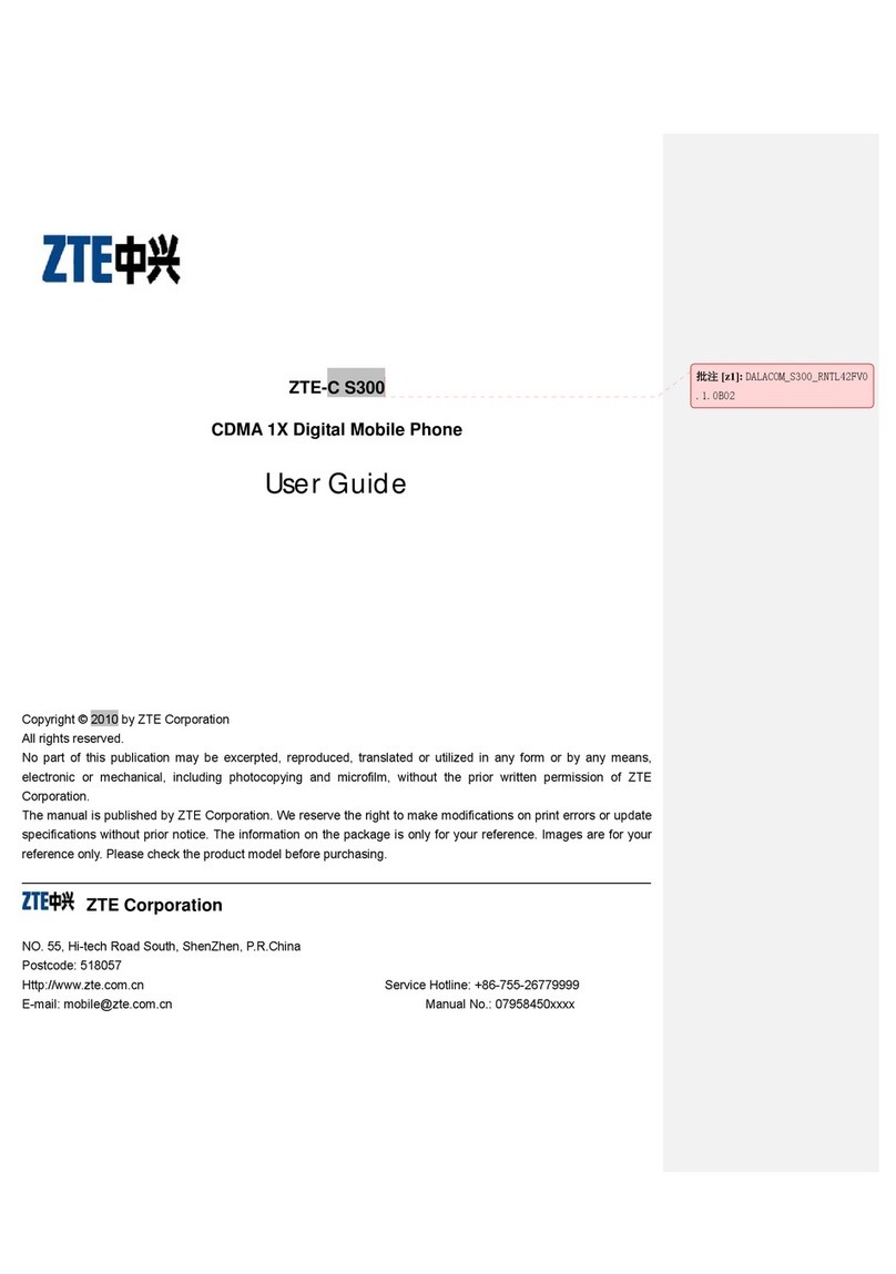 Zte C S300 User manual