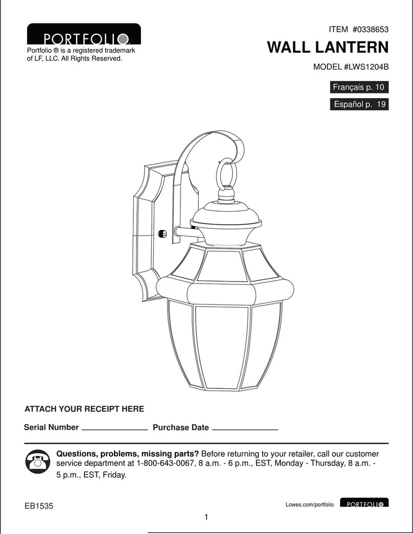 Portfolio LWS1204B Assembly instructions