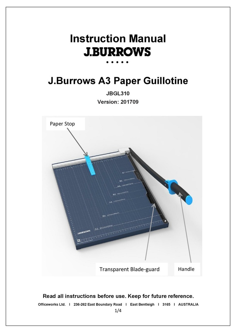 J.Burrows JBGL310 instruction manual