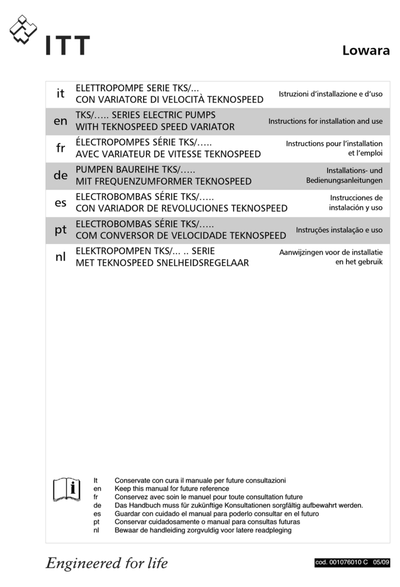 Lowara TKS Series User manual Lowara TKS Series User manual