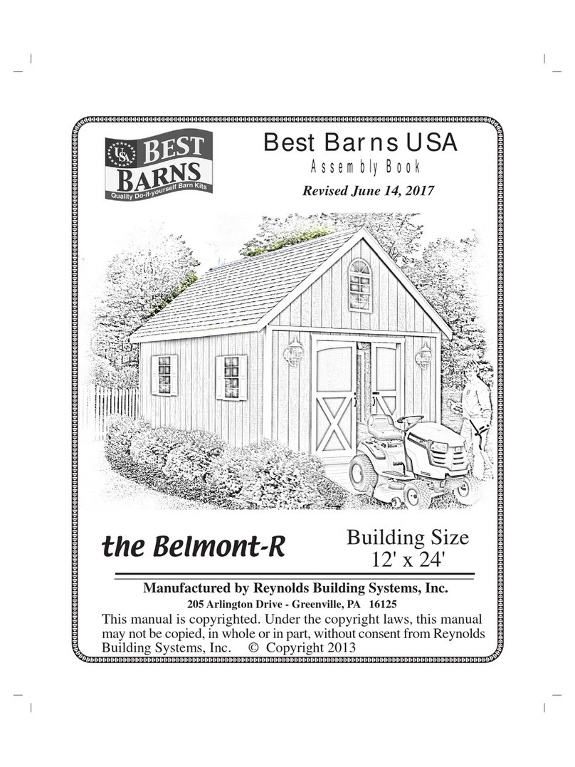 Reynolds Building Systems the Belmont-R Assembly instructions Reynolds Building Systems the Belmont-R Assembly instructions