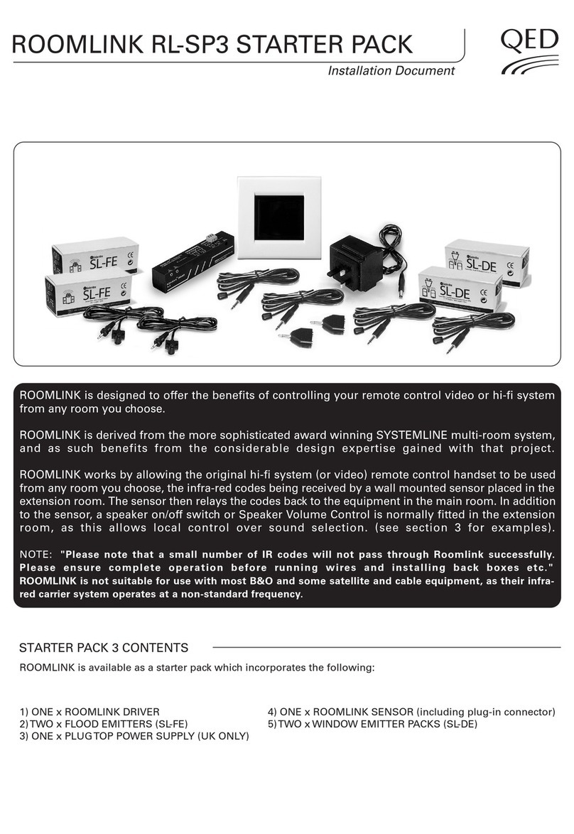 QED ROOMLINK RL-SP3 User manual