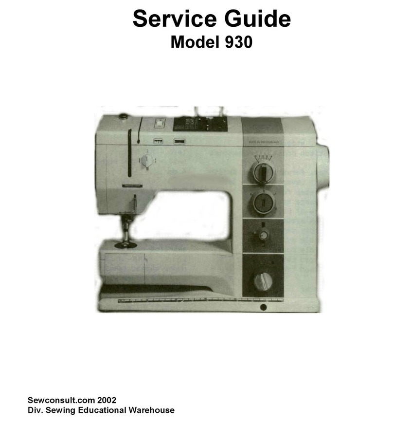 Bernina Record 930 Electronic Service guide