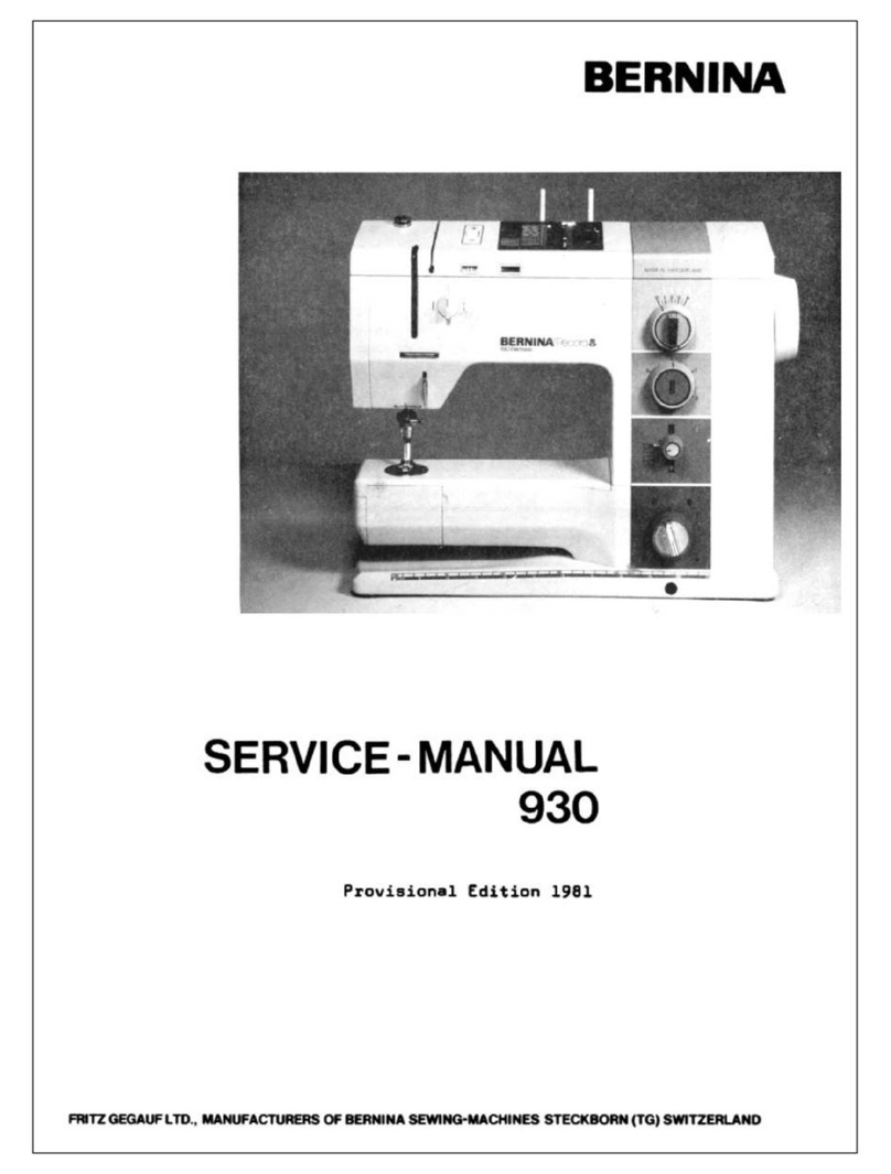 Bernina Record 930 Electronic User manual