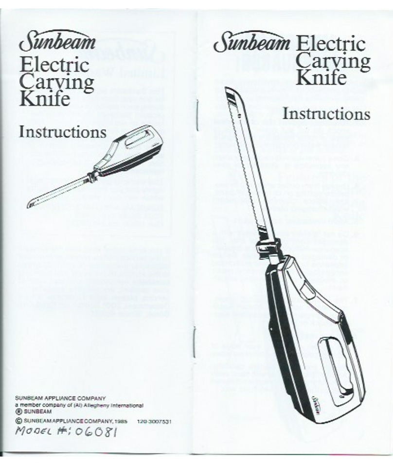 Sunbeam 06081 User manual