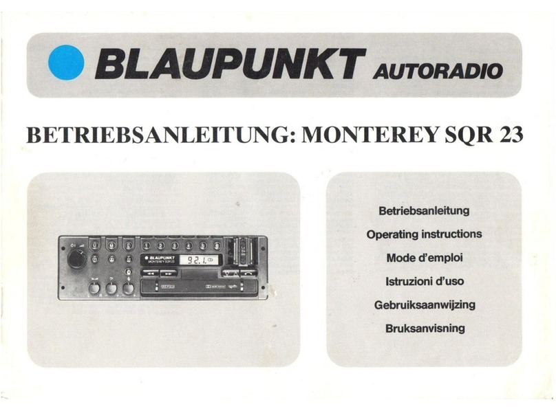 Blaupunkt Monterey SQR23 User manual
