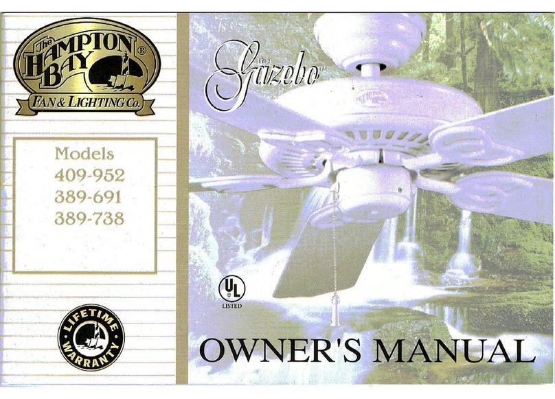 HAMPTON BAY 409-952 owner's manual