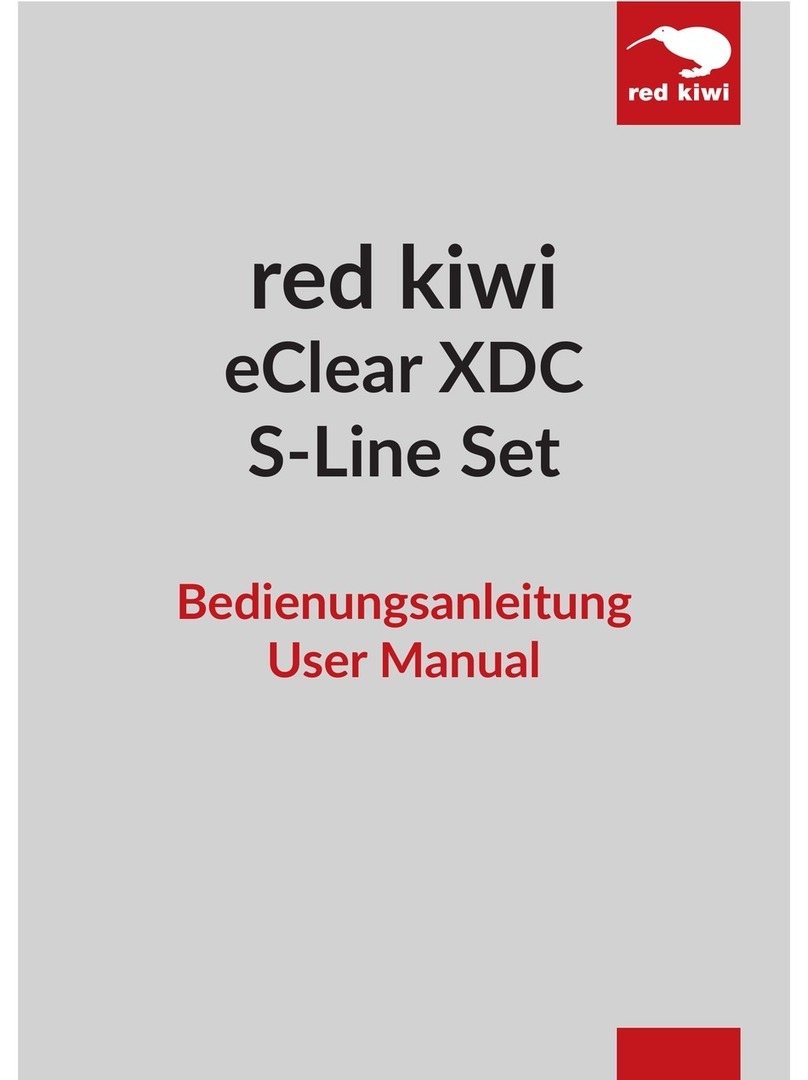 red kiwi eClear XDC S-Line Set User manual