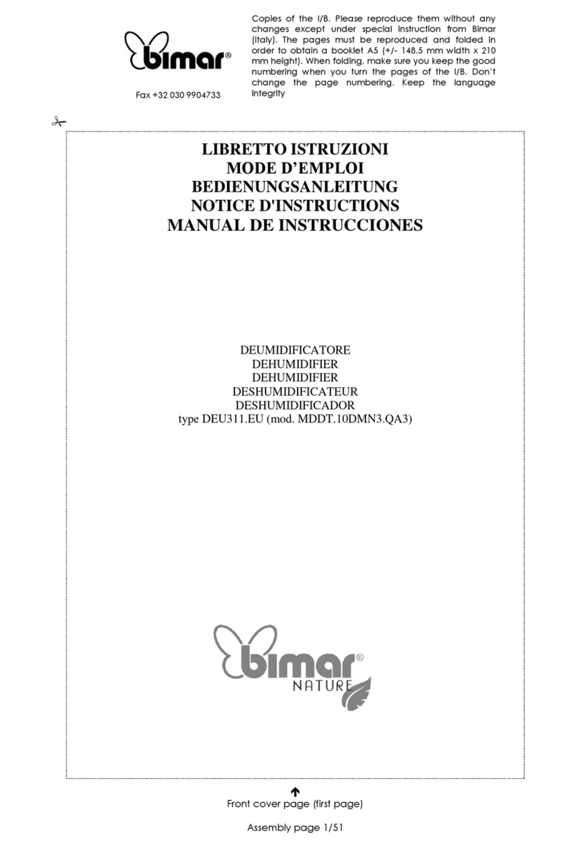 Bimar DEU311.EU instruction manual