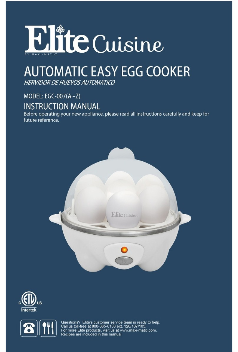 Maxi-matic Elite Cuisine EGC-007 instruction manual