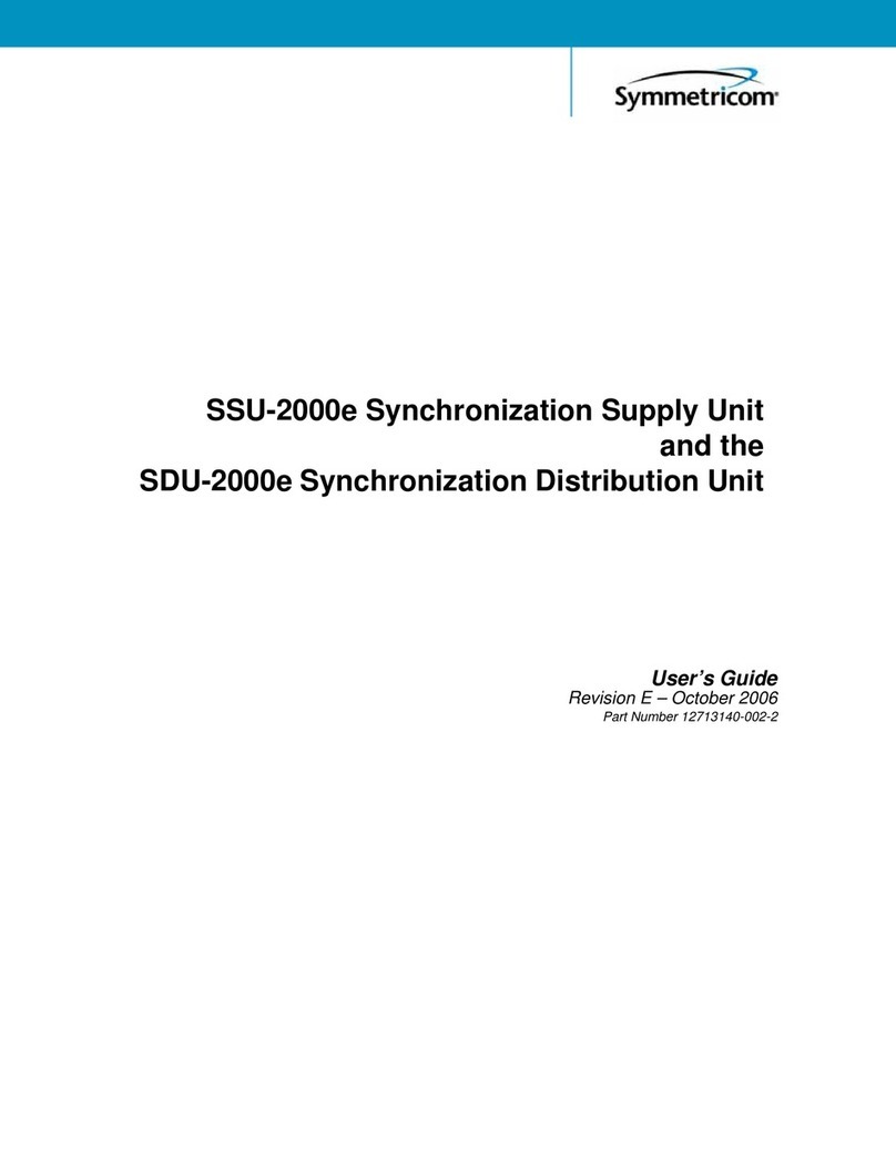 Symmetricom SSU-2000e user guide