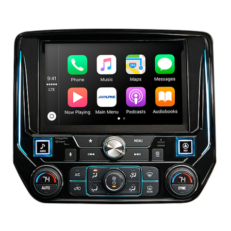 Alpine i209-GM installation manual