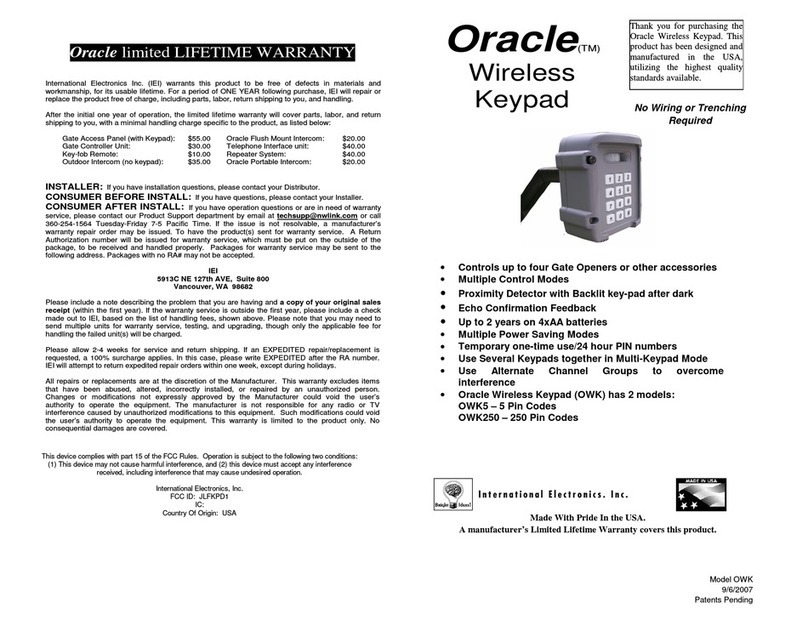 Oracle OWK5 manual