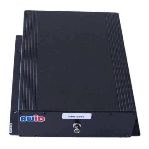 AWID MPR-5005 Installation & operation manual