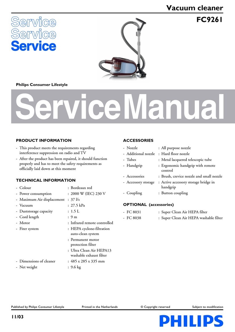 Philips FC9261 Service manual