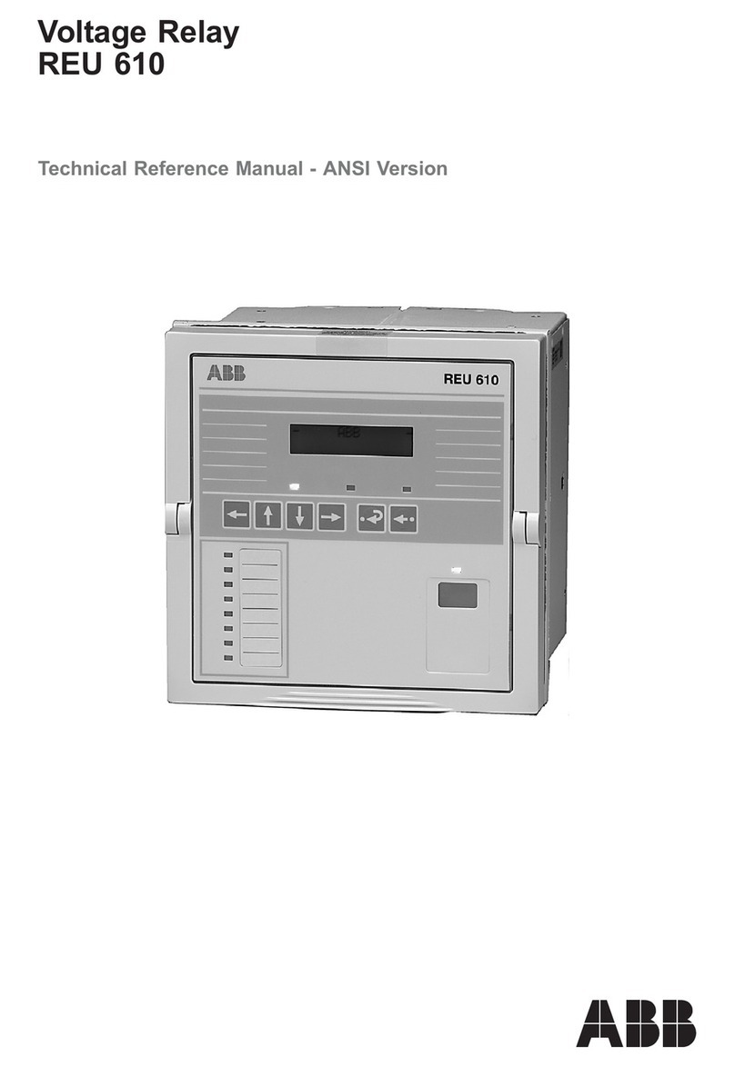 ABB REU 610 Technical reference manual