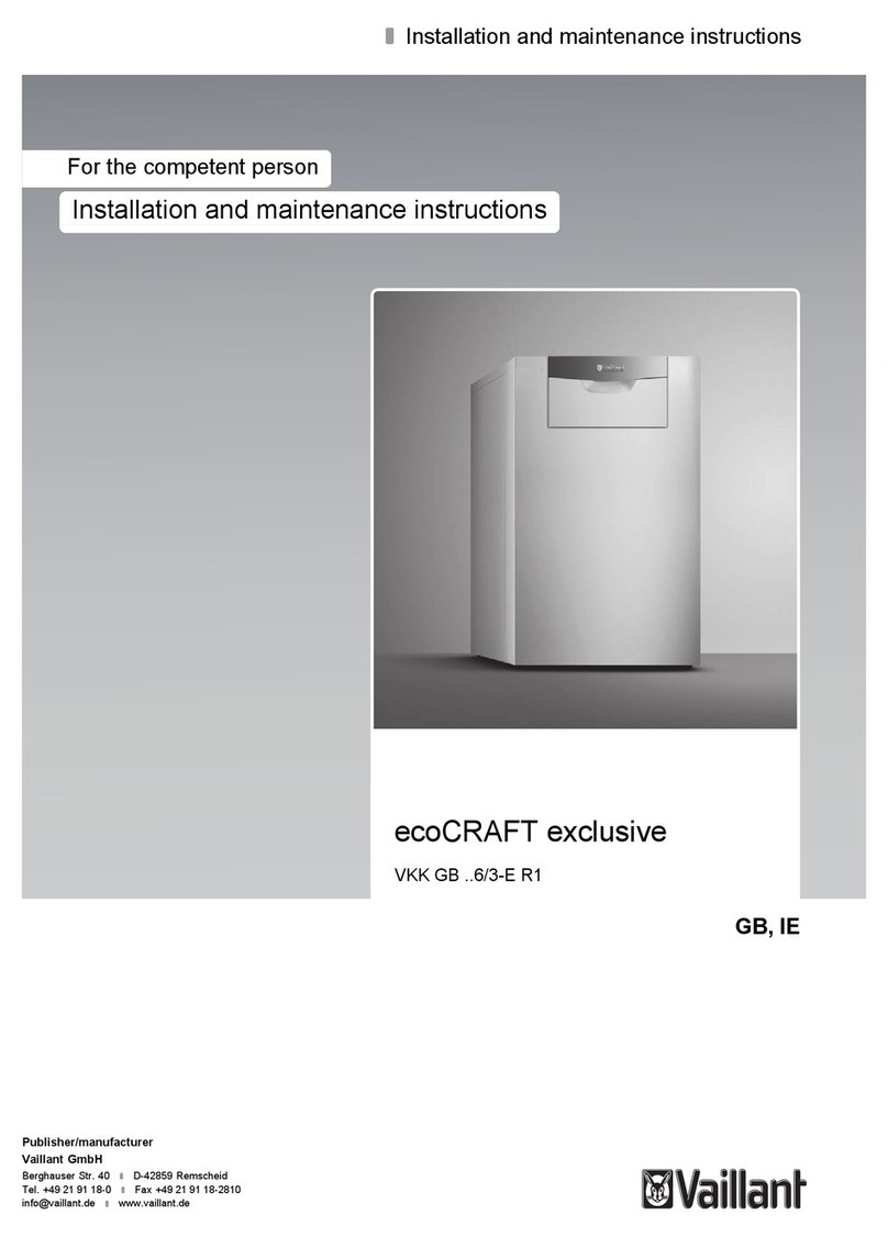 Vaillant ecoCRAFT exclusive VKK GB 1206/3-E R1 Installation and maintenance instructions