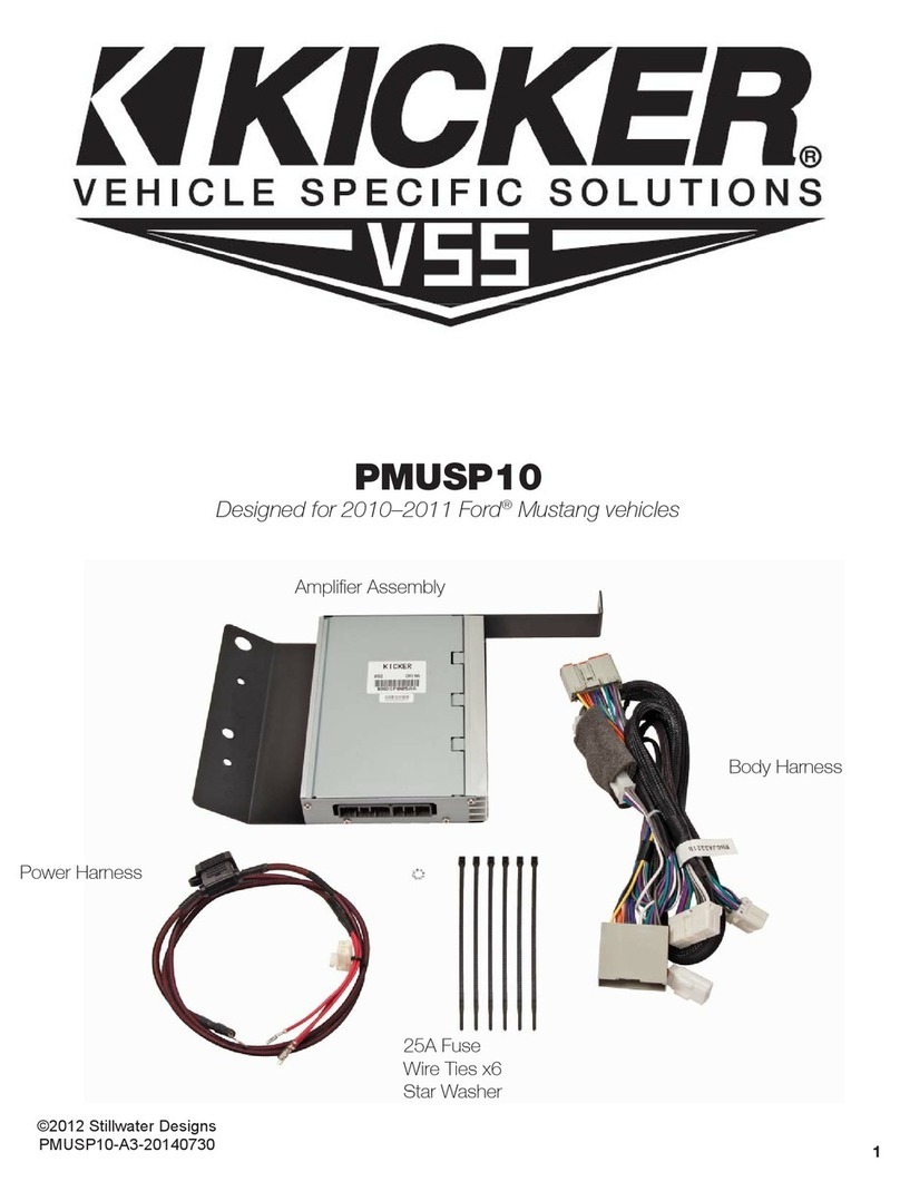 Kicker PMUSP10 User manual
