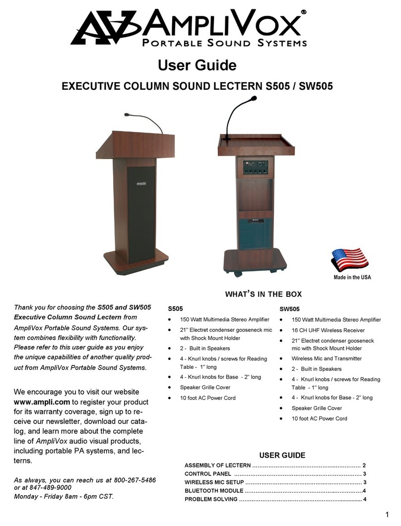 AmpliVox S505 User manual