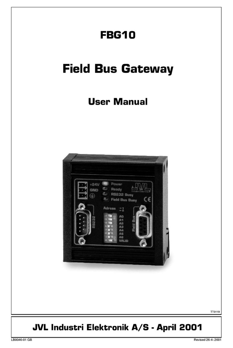 JVL FBG10 user manual