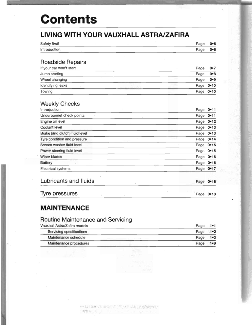 Vauxhall 2010 Astra owner's manual