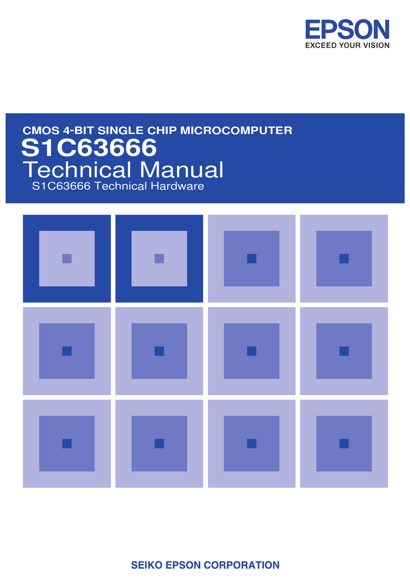 Epson S1C63666 User manual