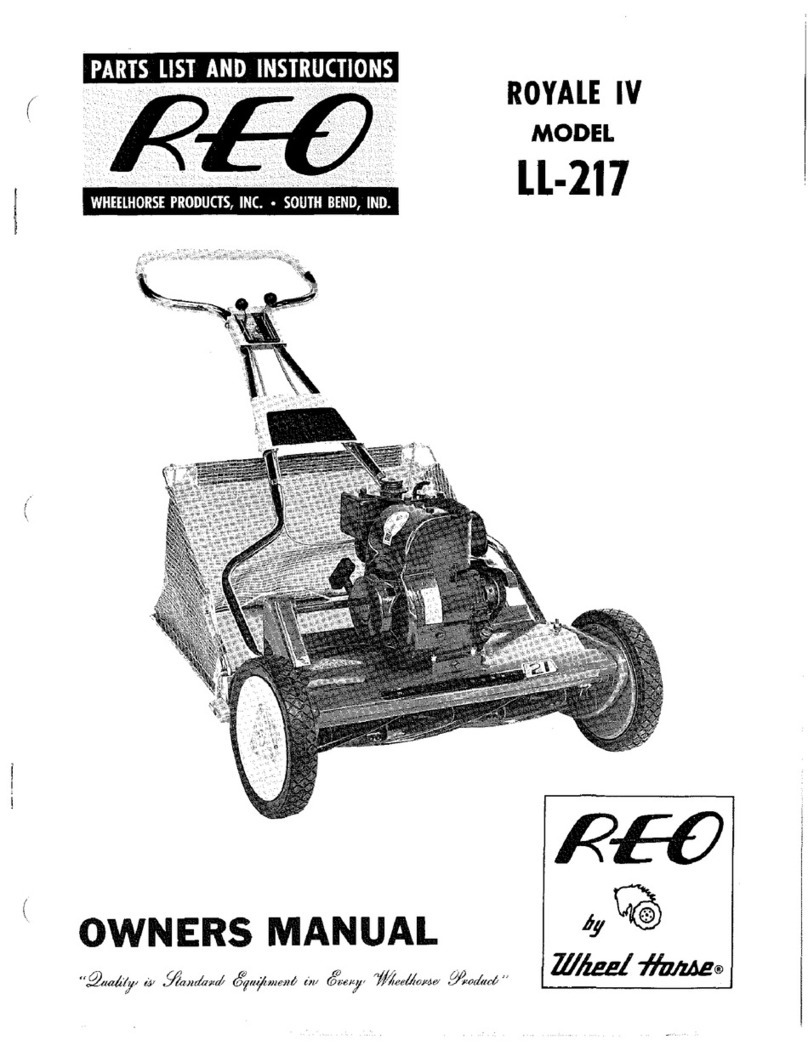 Wheel Horse REO Royale IV LL-217 Parts list and instructions