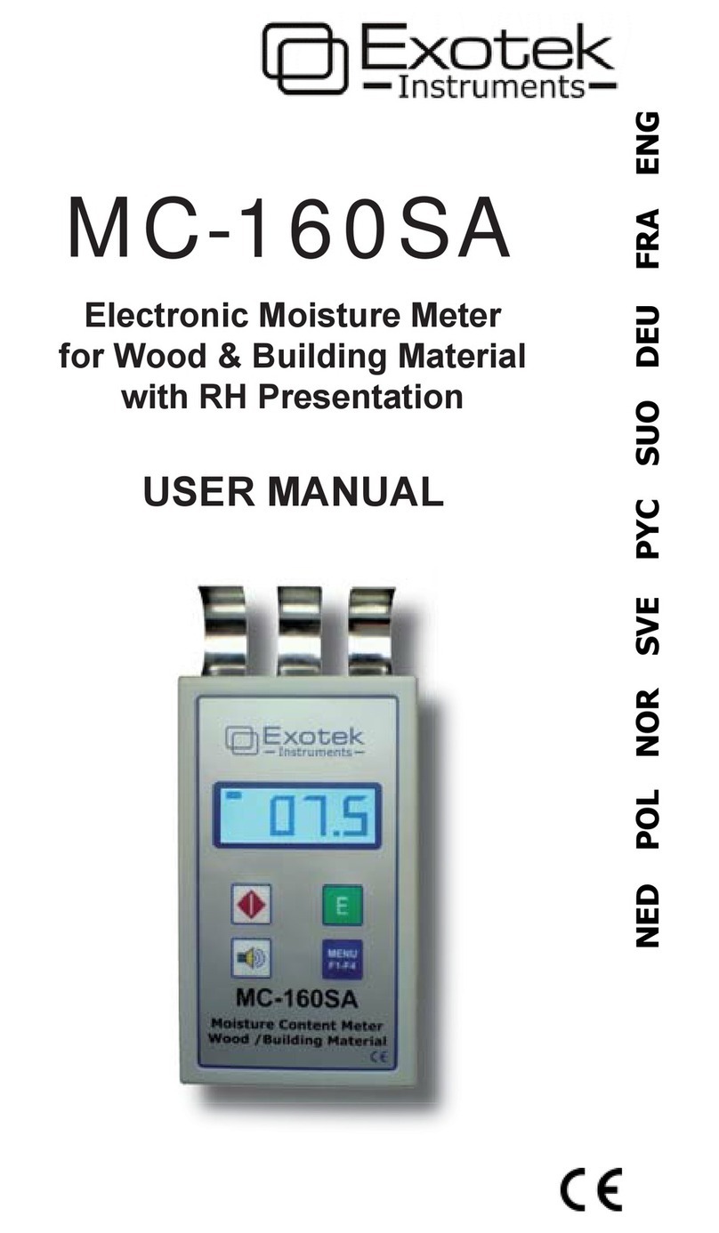 Exotek Instruments MC-160SA user manual