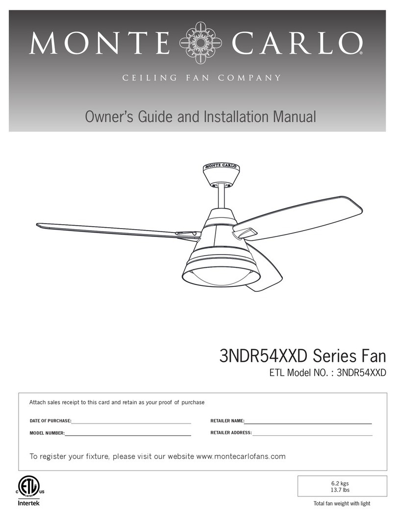 Monte Carlo Fan Company 3NDR54XXD Series Technical Document