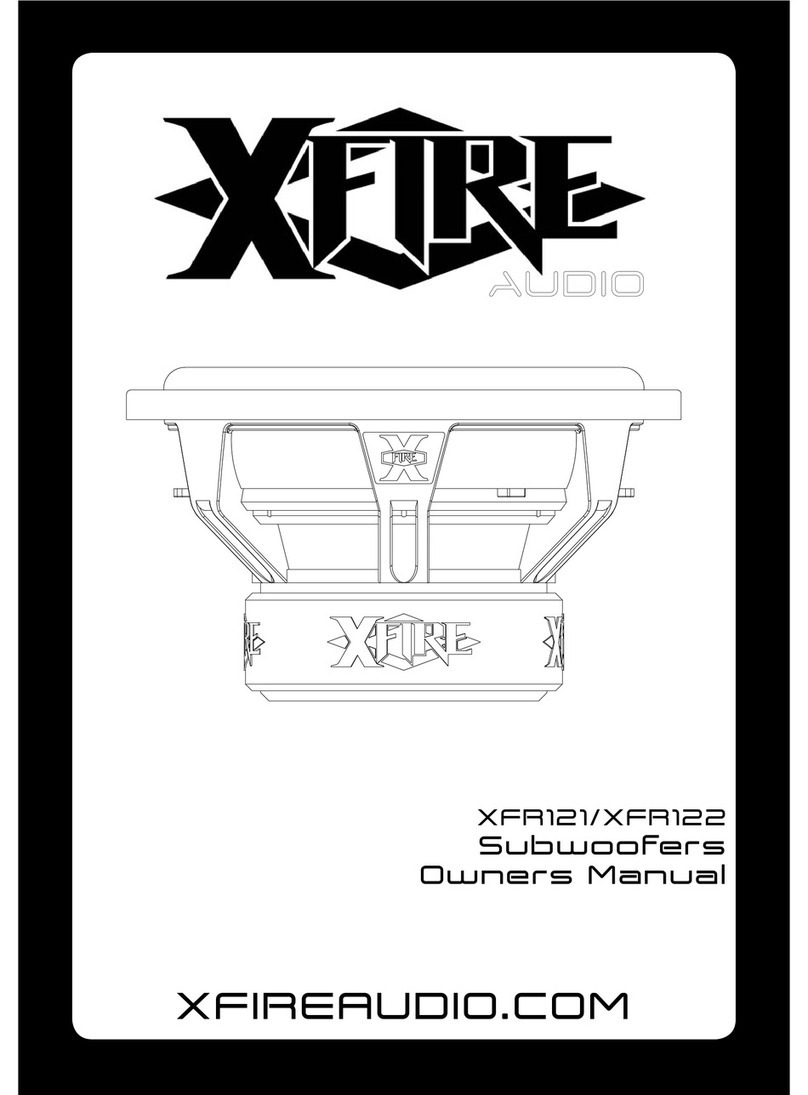 XFIRE AUDIO XFR121 User manual