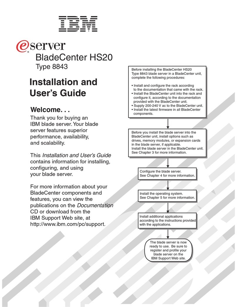 IBM BladeCenter HS20 Type 8843 User manual