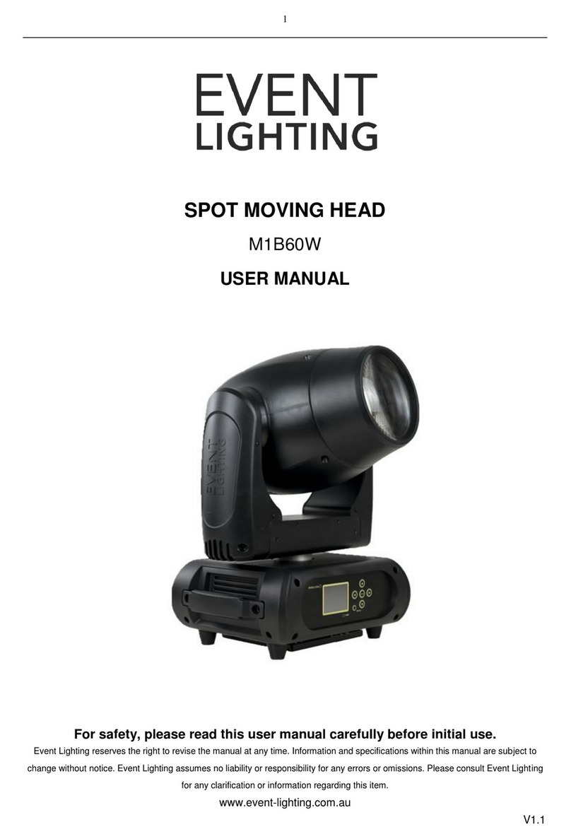 Event Lighting M1B60W user manual