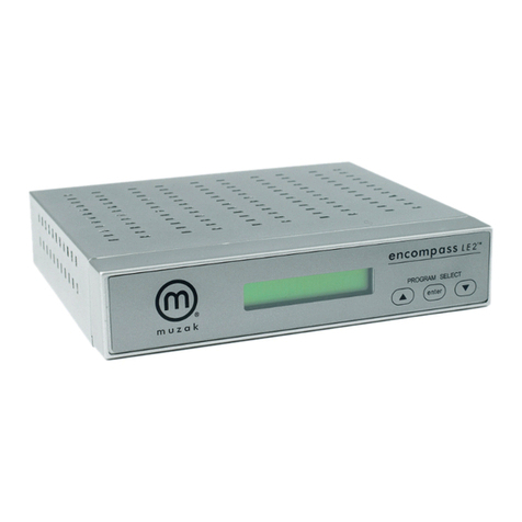 Muzak ENCOMPASS LE2 Installation & quick start guide