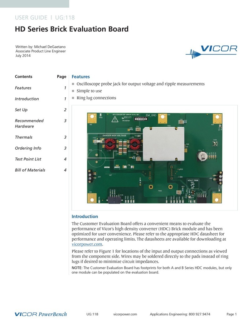 VICOR HD Series User manual