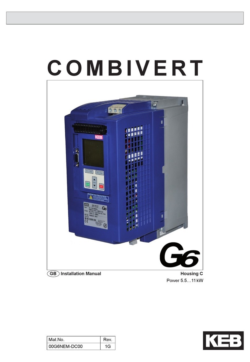 KEBCO COMBIVERT G6 series installation manual KEBCO COMBIVERT G6 series installation manual
