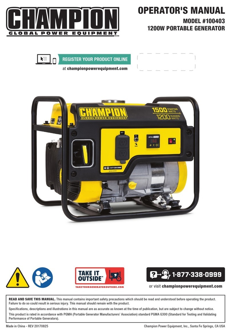 Champion 100403 Operator's manual