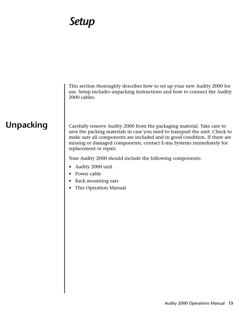 EMU Audity 2000 User manual