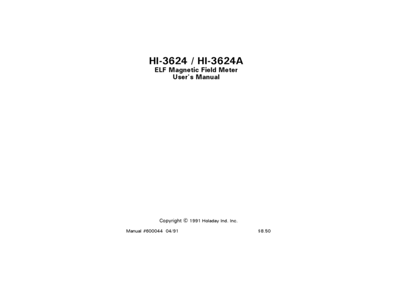 Holaday Industries HI-3624 user manual Holaday Industries HI-3624 user manual