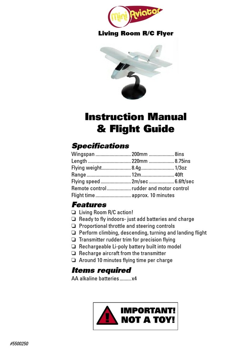 Mini Aviator Living Room R/C Flyer Instruction manual & flight guide