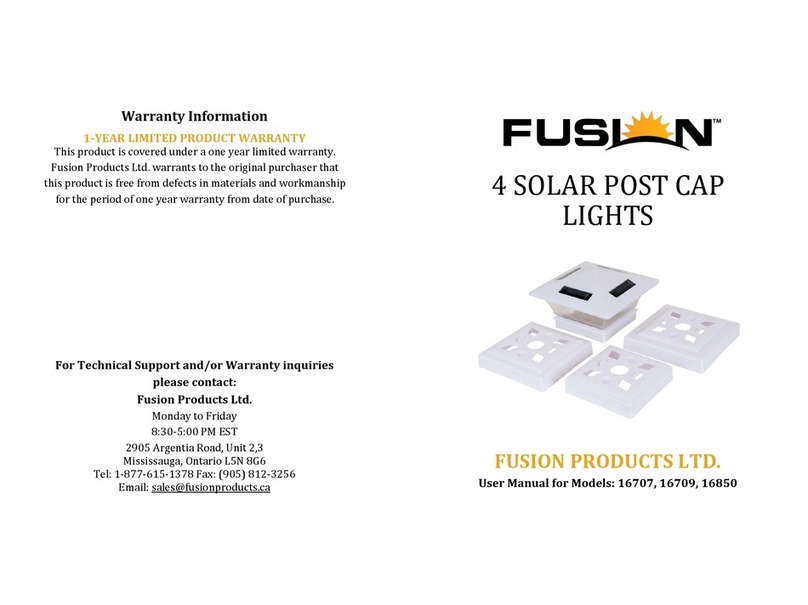 Fusion 16707 user manual